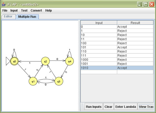 ECS 120 About JFLAP 4.0